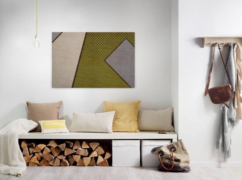 A.S. Création Leinwandbild pattern play, Kinder, Kunst, Modern (1 St), Keilrahmen Bild Grafisch Geometrisch Leinwand-Bild Wohnzimmer modern von A.S. Création