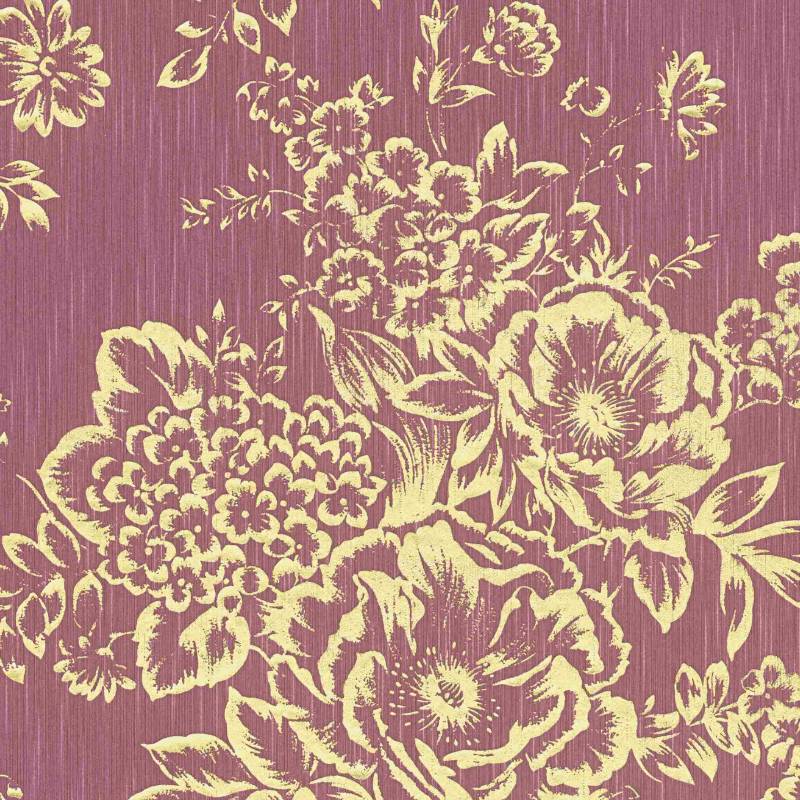 A.S. Creation | Metallic Silk | 306576 | Vliestapete | Blumenoptik | 0.53 x 10.05 m | Rot von A.S. Creation