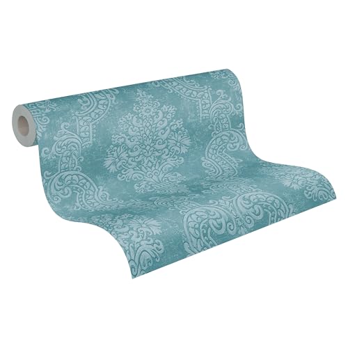A.S. Création Pure Elegance Vliestapete mit Ornamenten 0,53 x 10,05 m – Blau, Türkis - Barocktapete Made in Germany - 397654 A.S. Création Pure Elegance Vliestapete mit Ornamenten 0,53 x 10,05 m – Blau, Türkis - Barocktapete Made in Germany - 397654 von A.S. Création