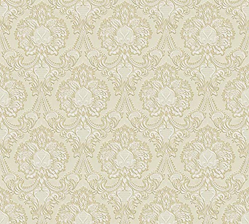 A.S. Création Papiertapete Concerto 3 Tapete mit Ornamenten barock 10,05 m x 0,53 m beige metallic Made in Germany 310323 3103-23 von A.S. Création