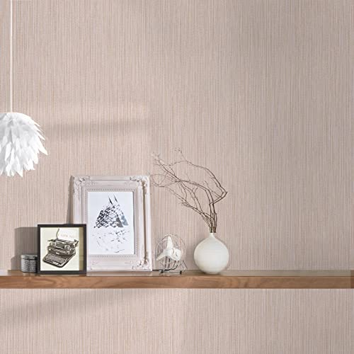 A.S. Création Streifentapete Rosa Grau Braun Attractive 2 387563 - Gestreifte Vliestapete - 10,05 m x 0,53 m Made in Germany von A.S. Création