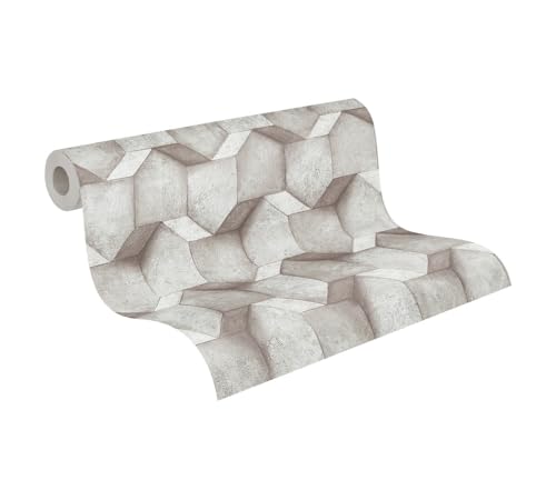 A.S. Création Tapete 3D Effekt Grau Silber THE BOS 388273 Vliestapete Betonoptik 10,05 m x 0,53 m Made in Germany A.S. Création Tapete 3D Effekt Grau Silber THE BOS 388273 Vliestapete Betonoptik 10,05 m x 0,53 m Made in Germany von A.S. Création