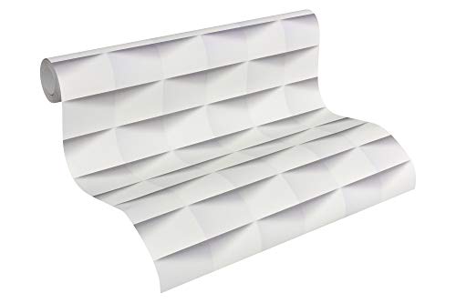 A.S. Création Tapete Authentic Walls 3D-Optik 10,05 m x 0,53 m grau weiß 302481 von A.S. Création