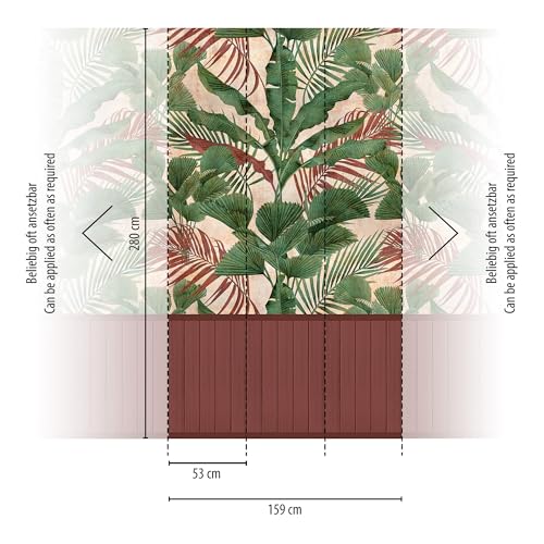 A.S. Création Tapete Dschungel Optik - hochwertige Vliestapete floral mit Akustikpaneel Optik in Grün, Rostbraun, Creme - 398081 moderne Designtapete für verschiedene Wohnräume auf 1,59 m x 2,80 m A.S. Création Tapete Dschungel Optik - hochwertige Vliestapete floral mit Akustikpaneel Optik in Grün, Rostbraun, Creme - 398081 moderne Designtapete für verschiedene Wohnräume auf 1,59 m x 2,80 m von A.S. Création