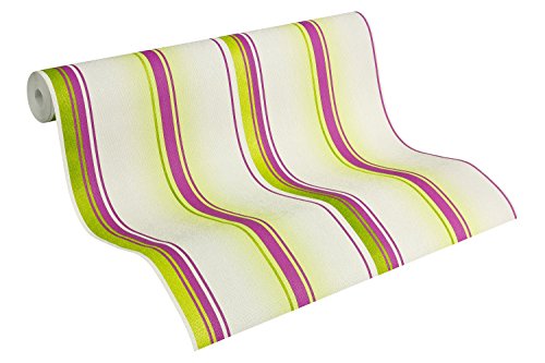 A.S. Création Tapete Felicia, Streifentapete, grün/rot/weiß/mehrfarbig, 937058 A.S. Création Tapete Felicia, Streifentapete, grün/rot/weiß/mehrfarbig, 937058 von A.S. Création