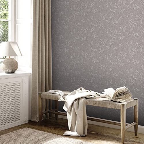A.S. Création Tapete Floral Grau Hellgrau Attractive 2 390283 - Vliestapete - 10,05 m x 0,53 m Made in Germany von A.S. Création