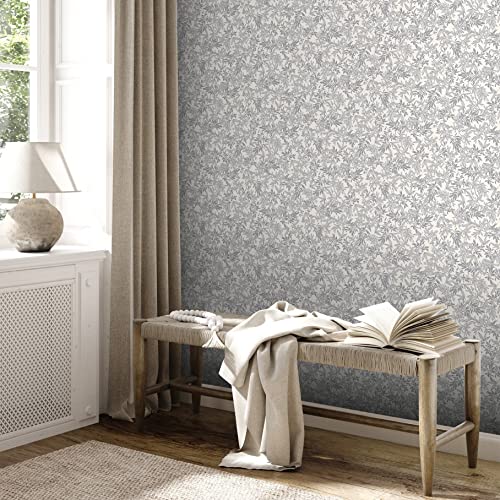 A.S. Création Tapete Floral Grau Weiß Attractive 2 390281 - Vliestapete - 10,05 m x 0,53 m Made in Germany von A.S. Création