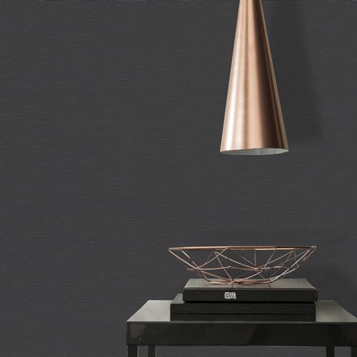 A.S. Création Tapete Schwarz - hochwertige einfarbige Vliestapete 395726 mit leichter Struktur - Wandtapete für verschiedene Wohnräume auf 10,05m x 0,53m - Made in Germany A.S. Création Tapete Schwarz - hochwertige einfarbige Vliestapete 395726 mit leichter Struktur - Wandtapete für verschiedene Wohnräume auf 10,05m x 0,53m - Made in Germany von A.S. Création