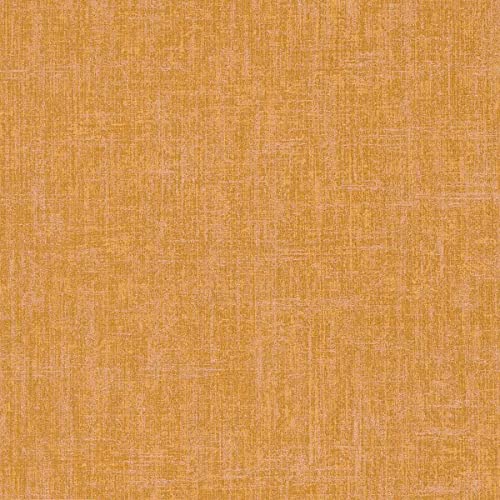 A.S. Création Uni Tapete Gelb Gold Moderne Stoffoptik 386082 Vliestapete Küche Flur Büro 10,05x0,53m 386082 von A.S. Création