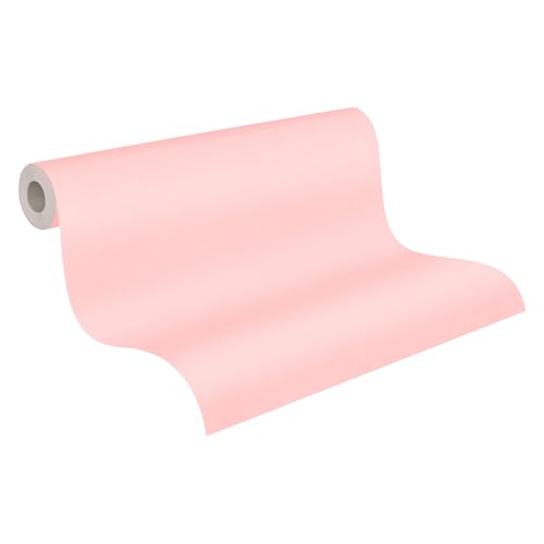 A.S. Création Unitapete Little Love Tapete einfarbig unifarben PVC-freie Vliestapete rosa seidenmatt glatt 383167 von A.S. Création