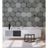A.S. Création Vliestapete "3D-Tapete Wabenmuster Grau Betonstruktur hexagon" matt strukturiert A.S. Création Vliestapete "3D-Tapete Wabenmuster Grau Betonstruktur hexagon" matt strukturiert von A.S. Création