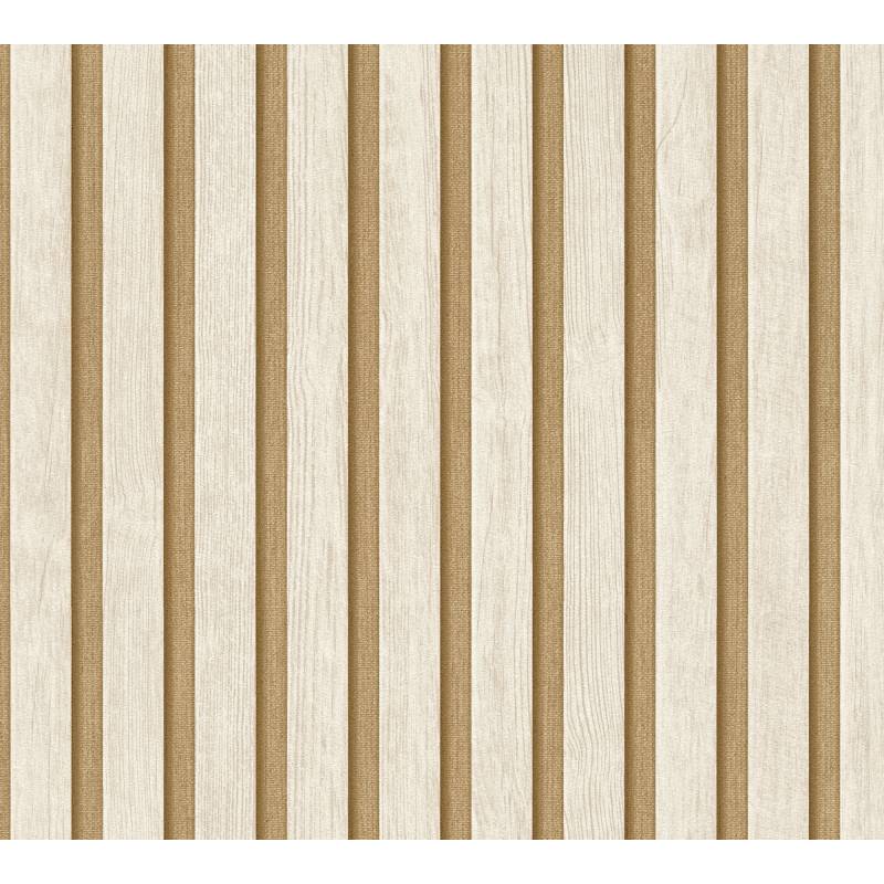 A.S. Création Vliestapete '50 Jahre A.S.' Holzpaneel beige 0,53 x 10,05 m von A.S. Création