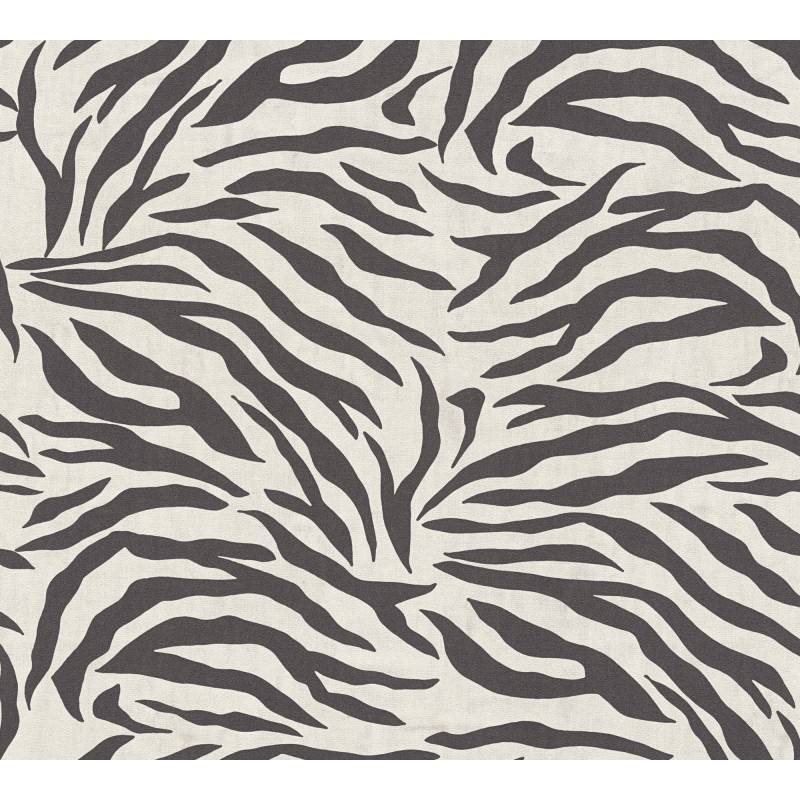 A.S. Création Vliestapete 'Anna d'Andrea' Zebra weiß 0,53 x 10,05 m von A.S. Création