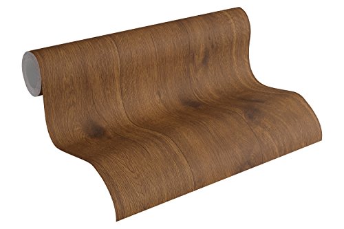 A.S. Création Vliestapete Best of Wood`n Stone 2nd Edition Tapete in Holz Optik fotorealistische Holztapete 10,05 m x 0,53 m braun Made in Germany 300431 30043-1 von A.S. Création