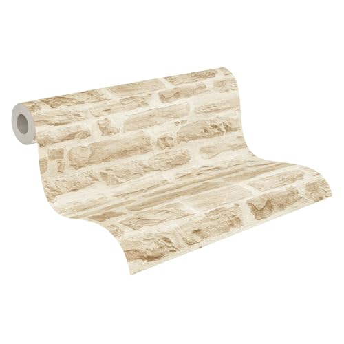 A.S. Création Best of Wood`n Stone Vliestapete mit Steinmotiv 0,53 x 10,05 m – Creme, Beige – Steintapete Made in Germany – 355802 A.S. Création Best of Wood`n Stone Vliestapete mit Steinmotiv 0,53 x 10,05 m – Creme, Beige – Steintapete Made in Germany – 355802 von A.S. Création