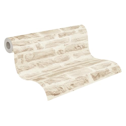 A.S. Création Best of Wood`n Stone Vliestapete mit Steinmotiv 0,53 x 10,05 m – Beige, Creme – Steintapete Made in Germany – 355803 A.S. Création Best of Wood`n Stone Vliestapete mit Steinmotiv 0,53 x 10,05 m – Beige, Creme – Steintapete Made in Germany – 355803 von A.S. Création