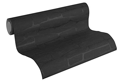 A.S. Création Vliestapete Best of Wood`n Stone 2nd Edition Tapete in Stein Optik fotorealistische Steintapete Naturstein 10,05 m x 0,53 m schwarz Made in Germany 139511 1395-11 A.S. Création Vliestapete Best of Wood`n Stone 2nd Edition Tapete in Stein Optik fotorealistische Steintapete Naturstein 10,05 m x 0,53 m schwarz Made in Germany 139511 1395-11 von A.S. Création
