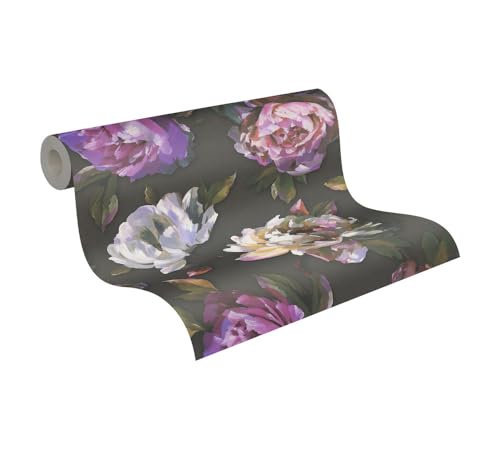 A.S. Création PintWalls II Vliestapete mit Blumenmotiv Rosen 0,53 x 10,05 m – Schwarz, Violett, Grün – Blumentapete Aquarell Made in Germany - 396091 A.S. Création PintWalls II Vliestapete mit Blumenmotiv Rosen 0,53 x 10,05 m – Schwarz, Violett, Grün – Blumentapete Aquarell Made in Germany - 396091 von A.S. Création