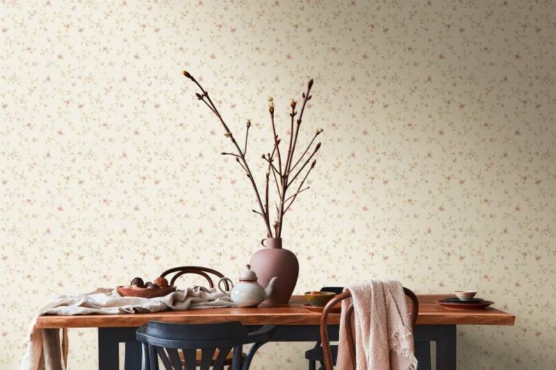 A.S. Création Vliestapete Blumentapete im Landhausstil mit Blüten Muster, bunt, weiß von A.S. Création