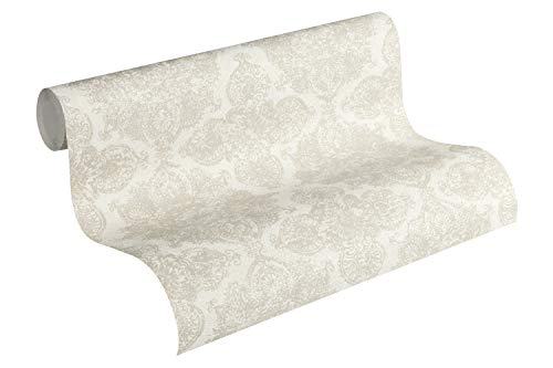 A.S. Création Vliestapete Boho Love Tapete im Ethno Look 10,05 m x 0,53 m metallic beige grau Made in Germany 364632 36463-2 von A.S. Création