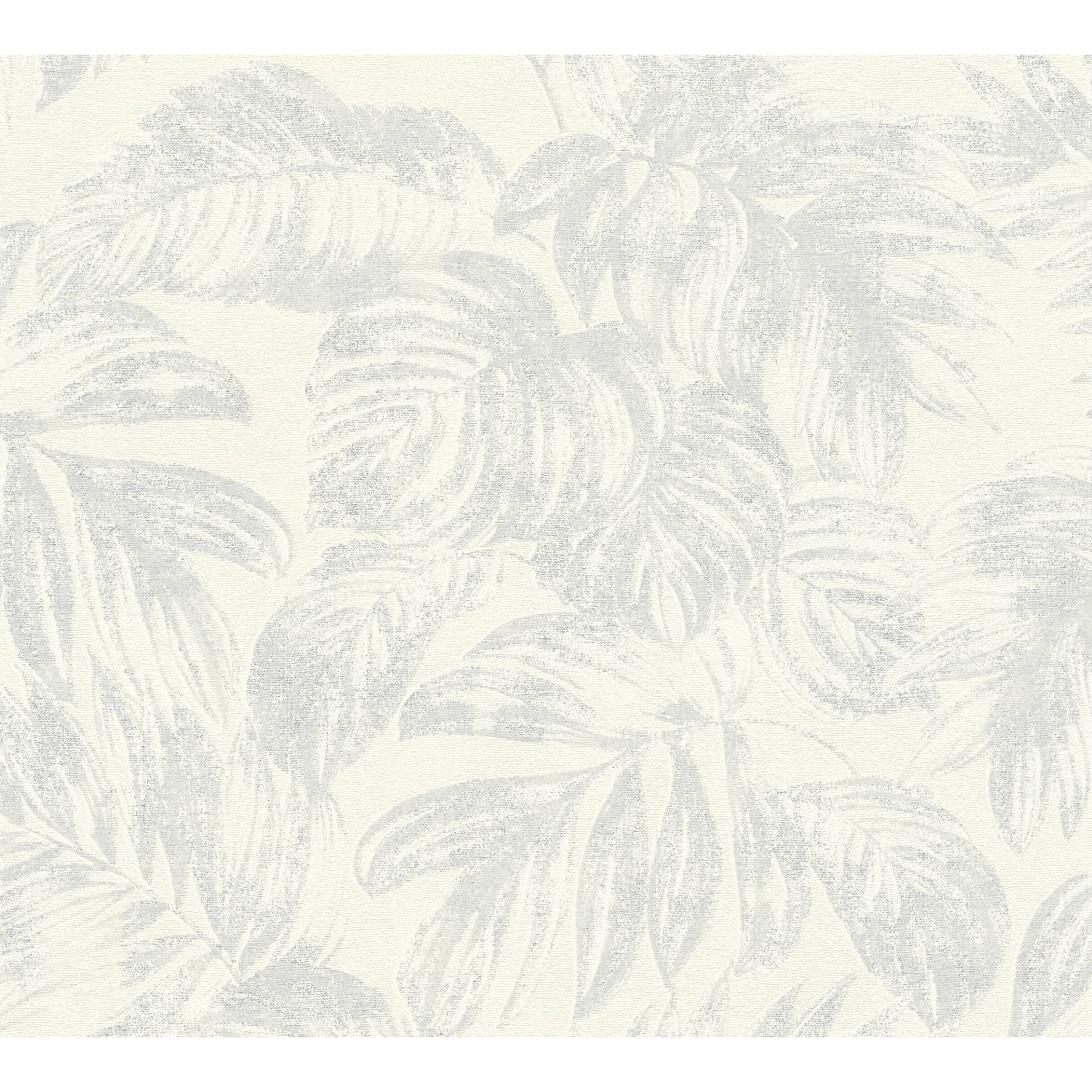 A.S. Création Vliestapete 'Casual Living' Dschungelblatt weiß/grau-metallic 0,53 x 10,05 m A.S. Création Vliestapete 'Casual Living' Dschungelblatt weiß/grau-metallic 0,53 x 10,05 m von A.S. Création