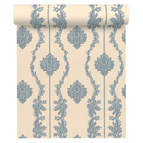 A.S. Création Vliestapete Chateau 5 Tapete mit Ornamenten barock 10,05 m x 0,53 m beige blau metallic Made in Germany 344936 34493-6 A.S. Création Vliestapete Chateau 5 Tapete mit Ornamenten barock 10,05 m x 0,53 m beige blau metallic Made in Germany 344936 34493-6 von A.S. Création