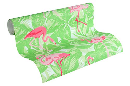 A.S. Création Vliestapete Club Tropicana Tapete mit Flamingos 10,05 m x 0,53 m grün rosa rot Made in Germany 359802 35980-2 A.S. Création Vliestapete Club Tropicana Tapete mit Flamingos 10,05 m x 0,53 m grün rosa rot Made in Germany 359802 35980-2 von A.S. Création