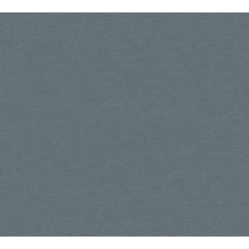 A.S. Création Vliestapete 'Cuba' Uni Leinenstruktur blau 0,53 x 10,05 m von A.S. Création