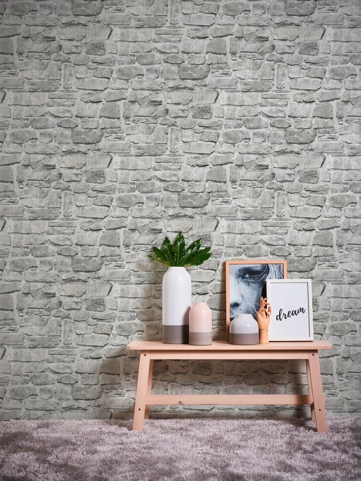 A.S. Création Vliestapete Decoro, leicht strukturiert, Motiv, abstrakt, gemustert, Tapete Stein Tapeten Wohnzimmer Schlafzimmer Küche modern Design Optik A.S. Création Vliestapete Decoro, leicht strukturiert, Motiv, abstrakt, gemustert, Tapete Stein Tapeten Wohnzimmer Schlafzimmer Küche modern Design Optik von A.S. Création