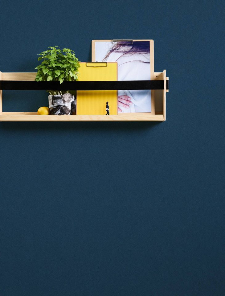 A.S. Création Vliestapete Dream Flowery, 383679, Uni, Einfarbig, 10.05 x 0.53 m, Blau von A.S. Création