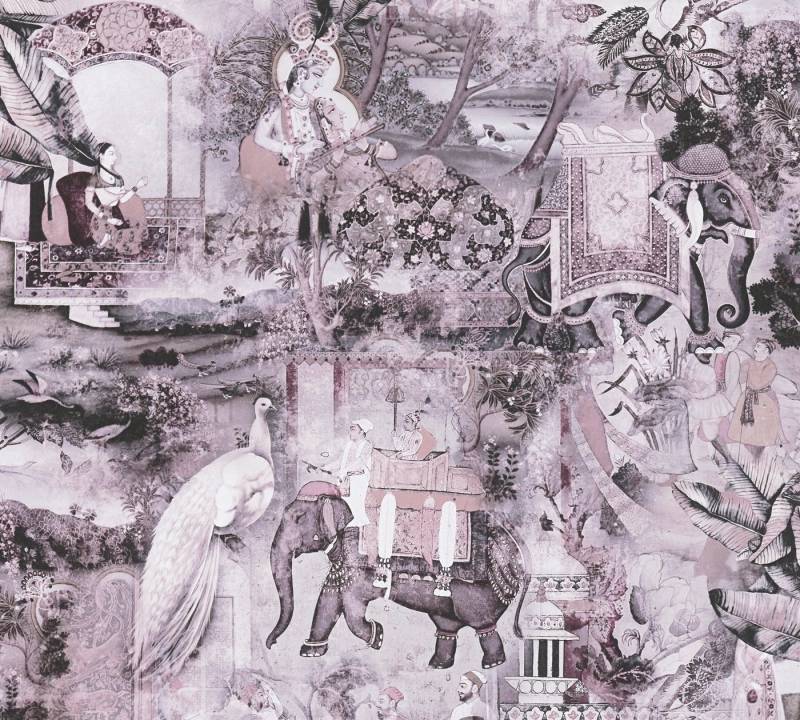 A.S. Création Vliestapete Dream Flowery, glatt, Ethnomuster, abstrakt, minimalistisch, Vintage Tapete Orientalisch Tapeten Wohnzimmer Schlafzimmer Küche Flur von A.S. Création