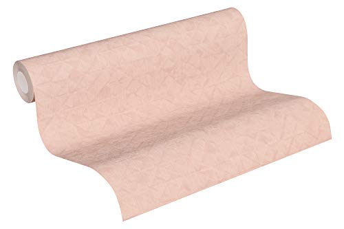A.S. Création Vliestapete Exotic Life Tapete Uni Geometrisch Grafisch 10, 05 M x 0, 53 M Rosa Made in Germany 372841 37284-1 von A.S. Création