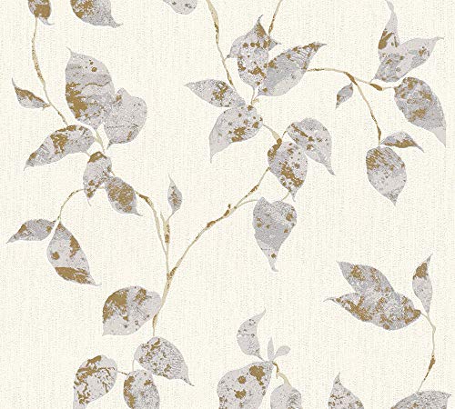 A.S. Création Vliestapete Flavour Tapete mit Blumen floral 10,05 m x 0,53 m grau metallic weiß Made in Germany 366873 36687-3 A.S. Création Vliestapete Flavour Tapete mit Blumen floral 10,05 m x 0,53 m grau metallic weiß Made in Germany 366873 36687-3 von A.S. Création