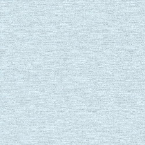 A.S. Création Vliestapete Greenery Tapete Uni 10,05 m x 0,53 m blau Made in Germany 367135 36713-5 von A.S. Création