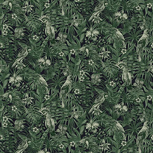 A.S. Création Vliestapete Greenery Tapete in Dschungel Optik mit Palmenblättern 10,05 m x 0,53 m grün schwarz Made in Germany 372101 37210-1 A.S. Création Vliestapete Greenery Tapete in Dschungel Optik mit Palmenblättern 10,05 m x 0,53 m grün schwarz Made in Germany 372101 37210-1 von A.S. Création