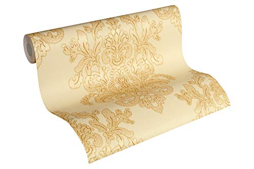 A.S. Création Vliestapete Hermitage 10 Tapete klassisch neo-barock 10,05 m x 0,53 m beige gelb metallic Made in Germany 341434 34143-4 A.S. Création Vliestapete Hermitage 10 Tapete klassisch neo-barock 10,05 m x 0,53 m beige gelb metallic Made in Germany 341434 34143-4 von A.S. Création