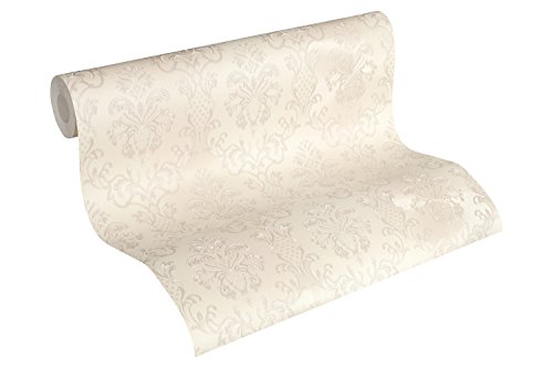A.S. Création Vliestapete Hermitage 10 Tapete klassisch neo-barock 10,05 m x 0,53 m creme grau Made in Germany 335453 33545-3 von A.S. Création