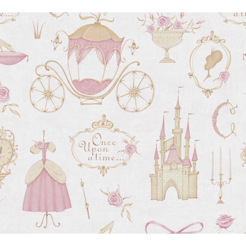 A.S. Création Vliestapete 'Lilly & Luis' Märchen rosa 0,53 x 10,05 m von A.S. Création