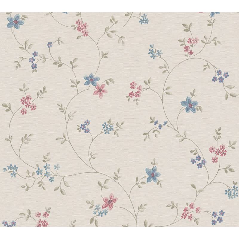 A.S. Création Vliestapete 'Maison Charme' Blumenranke creme/blau/rosa 0,53 x 10,05 m A.S. Création Vliestapete 'Maison Charme' Blumenranke creme/blau/rosa 0,53 x 10,05 m von A.S. Création