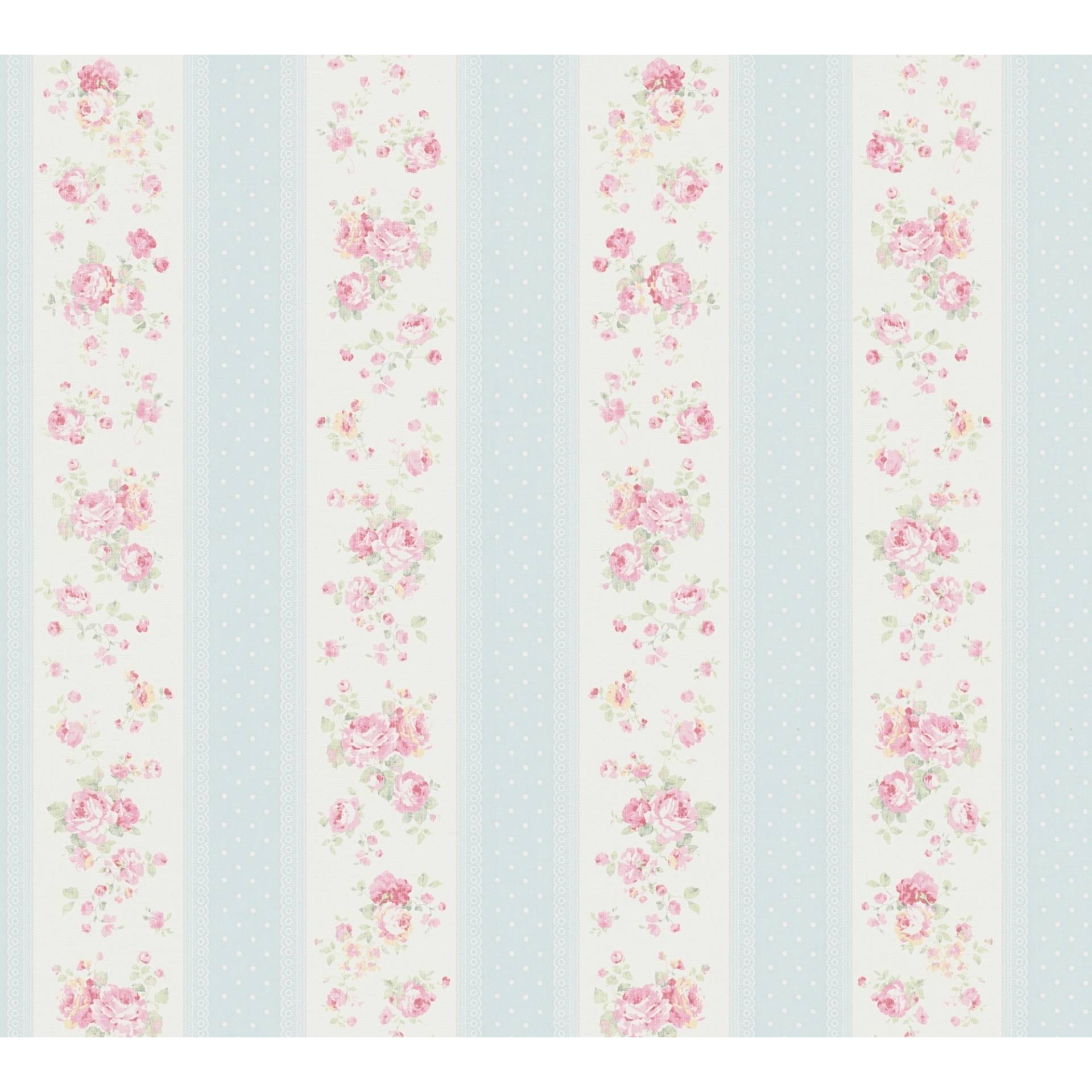 A.S. Création Vliestapete 'Maison Charme' florale Streifen blau/rosa 0,53 x 10,05 m A.S. Création Vliestapete 'Maison Charme' florale Streifen blau/rosa 0,53 x 10,05 m von A.S. Création