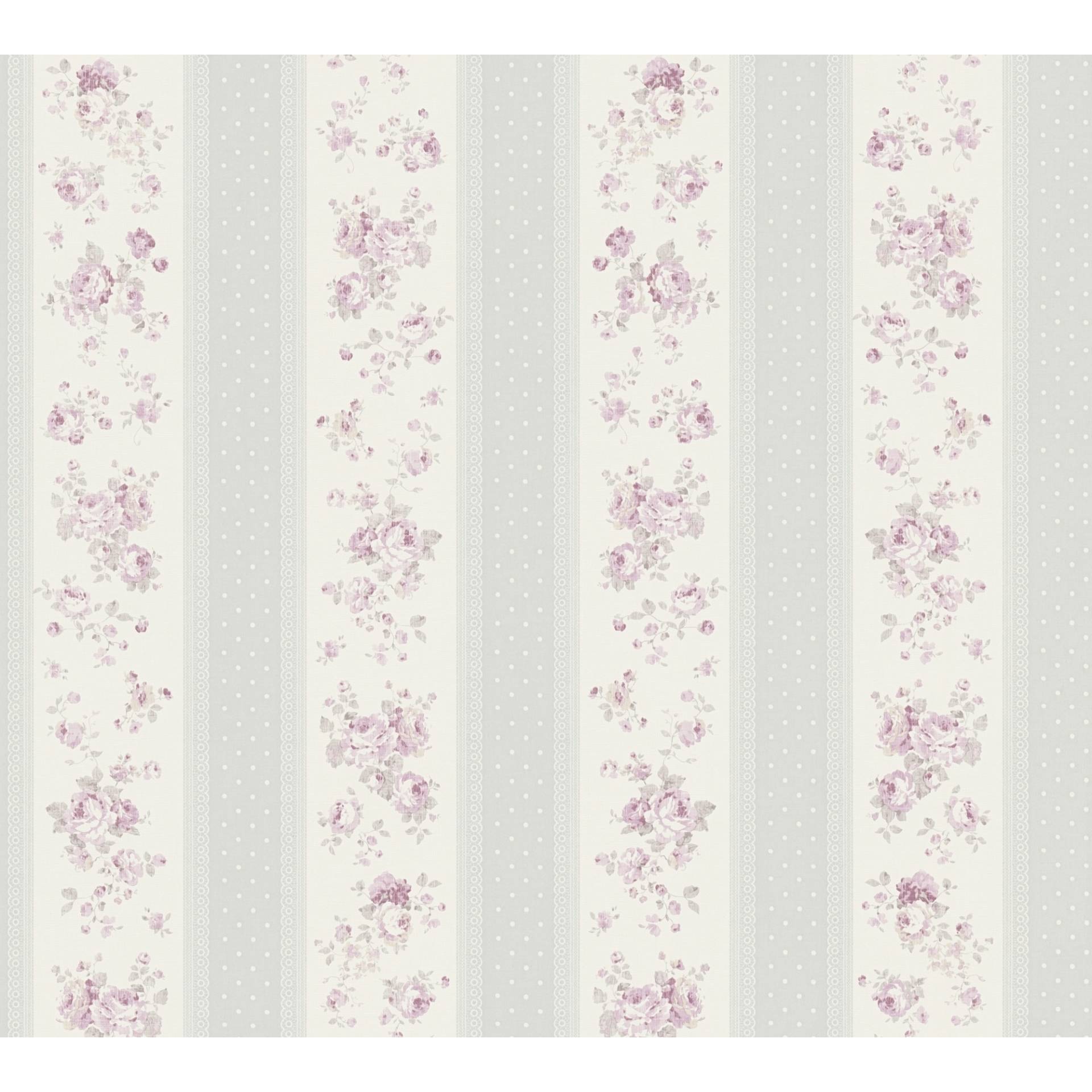 A.S. Création Vliestapete 'Maison Charme' florale Streifen grau/rosa 0,53 x 10,05 m A.S. Création Vliestapete 'Maison Charme' florale Streifen grau/rosa 0,53 x 10,05 m von A.S. Création