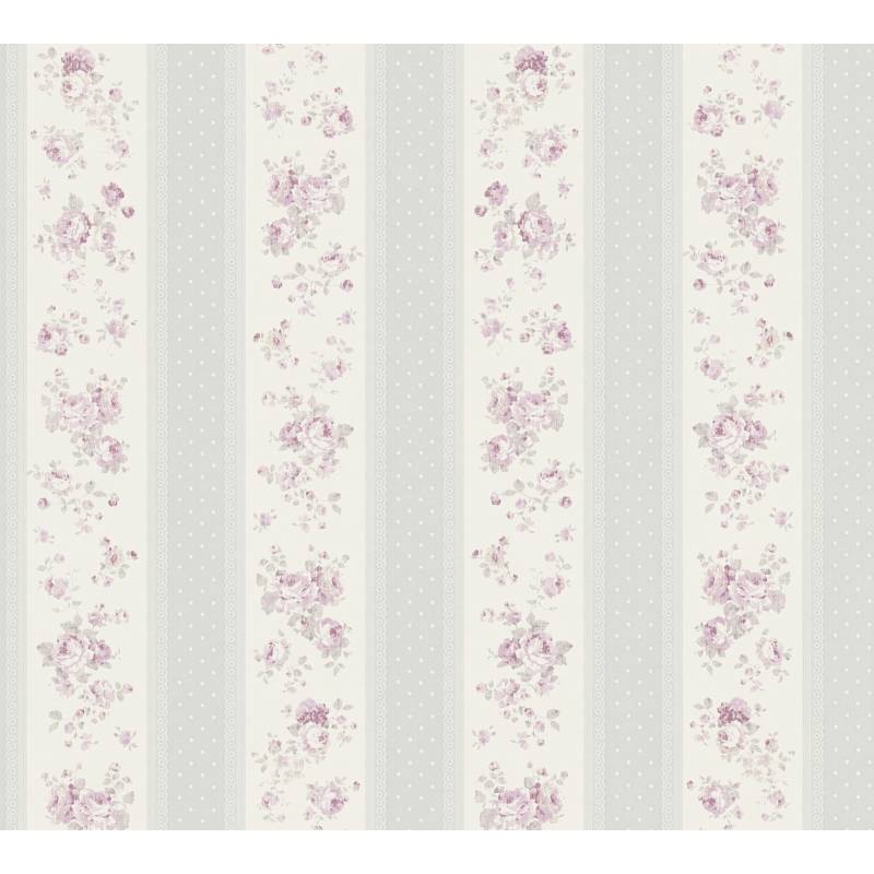 A.S. Création Vliestapete 'Maison Charme' florale Streifen grau/rosa 0,53 x 10,05 m A.S. Création Vliestapete 'Maison Charme' florale Streifen grau/rosa 0,53 x 10,05 m von A.S. Création