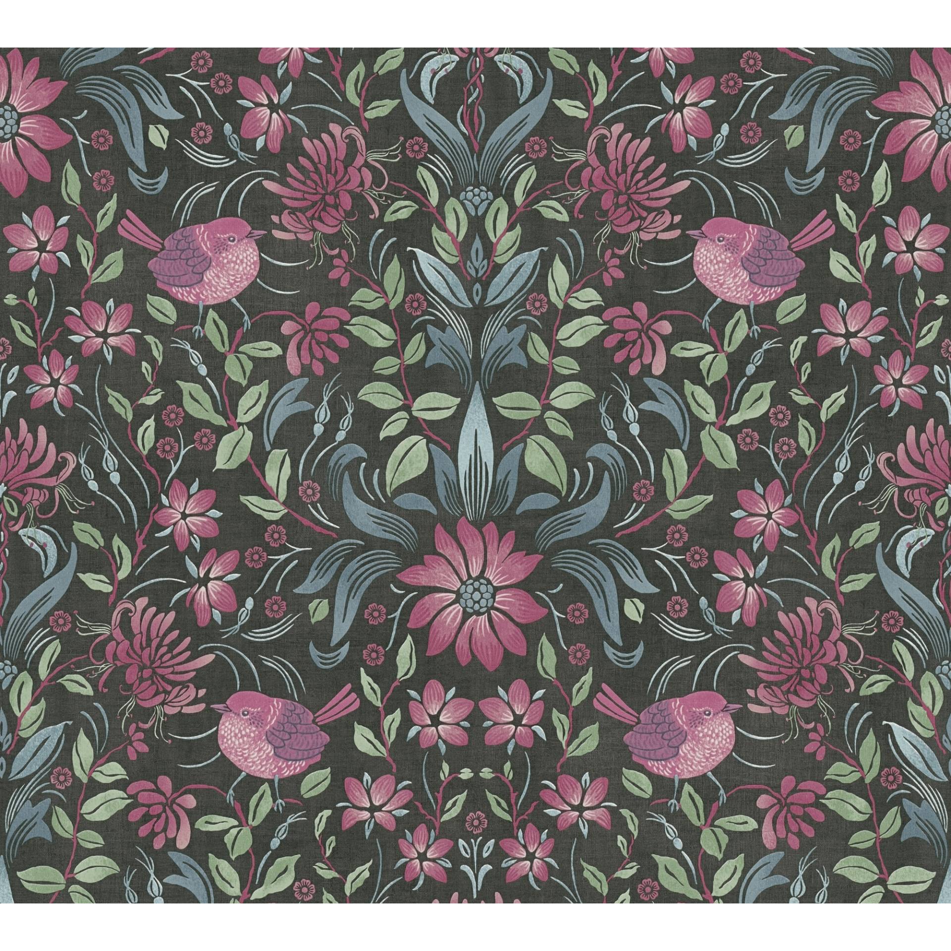 A.S. Création Vliestapete 'Maison Charme' opulentes Blumenmuster schwarz/pink 0,53 x 10,05 m A.S. Création Vliestapete 'Maison Charme' opulentes Blumenmuster schwarz/pink 0,53 x 10,05 m von A.S. Création