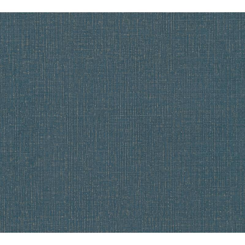 A.S. Création Vliestapete 'My Home. My Spa.' Uni Leinenstruktur petrol 0,53 x 10,05 m von A.S. Création