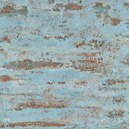 A.S. Création Vliestapete Neue Bude 2.0 Edition 2 Tapete Stones & Structure in Vintage Backstein Optik 10,05 m x 0,53 m blau grün orange Made in Germany 374153 37415-3 von A.S. Création