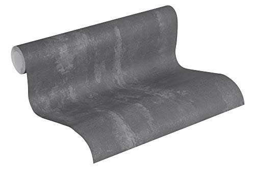 A.S. Création Vliestapete Neue Bude 2.0 Edition 2 Tapete Tropical Concret in Vintage Beton Optik 10,05 m x 0,53 m grau Made in Germany 374123 37412-3 von A.S. Création