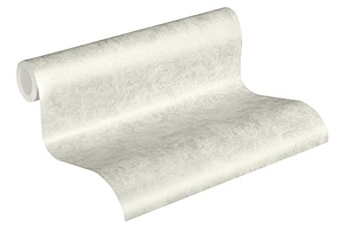 A.S. Création Vliestapete Neue Bude 2.0 Edition 2 Tapete Used Glam Vintage Uni Optik 10,05 m x 0,53 m metallic weiß Made in Germany 374282 37428-2 A.S. Création Vliestapete Neue Bude 2.0 Edition 2 Tapete Used Glam Vintage Uni Optik 10,05 m x 0,53 m metallic weiß Made in Germany 374282 37428-2 von A.S. Création