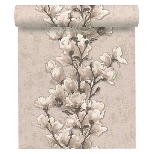 A.S. Création Vliestapete New Look Tapete mit Blumen floral 10,05 m x 0,53 m beige braun Made in Germany 321392 32139-2 von A.S. Creation