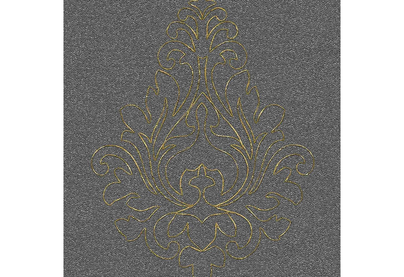 A.S. Création Vliestapete Nobile, 969824, Barock, 0.7 x 3.2 m, Grau von A.S. Création