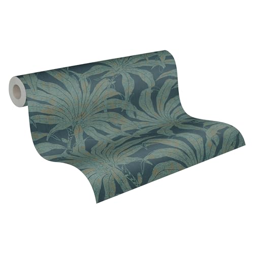 A.S. Création Jade 2 Vliestapete mit Blättermotiv 10,05 m x 0,53 m - Petrol, Gold, blau - florale Motivtapete Made in Germany - 395016 A.S. Création Jade 2 Vliestapete mit Blättermotiv 10,05 m x 0,53 m - Petrol, Gold, blau - florale Motivtapete Made in Germany - 395016 von A.S. Création